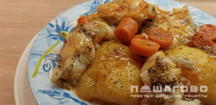 Макрурус с картошкой в духовке