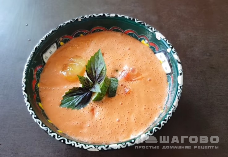 Испанский суп гаспачо – пошаговый рецепт с фото, как приготовить блюдо