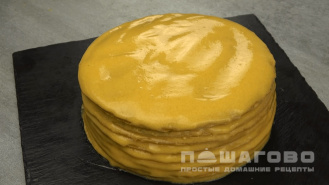 Фото приготовления рецепта: Постный медовый торт - шаг 4
