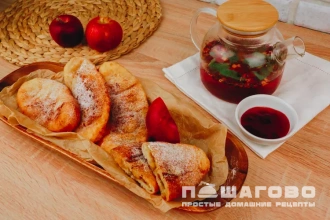 Фото приготовления рецепта: Творожные пирожки  с яблоками - шаг 17