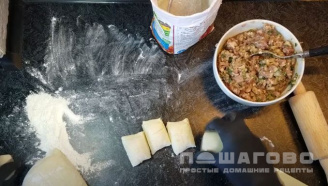 Фото приготовления рецепта: Хинкали с бараниной - шаг 5