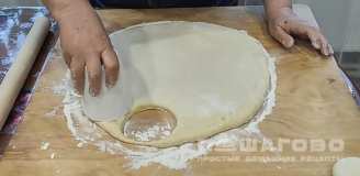 Фото приготовления рецепта: Татарские пончики - шаг 9