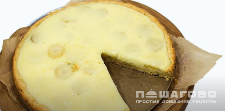 Заливной пирог с бананами