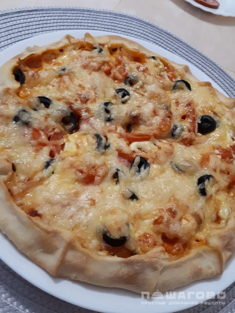 Рецепт итальянской тонкой пиццы (пошагово с фото)