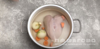 Фото приготовления рецепта: Паштет из куриной грудки - шаг 2