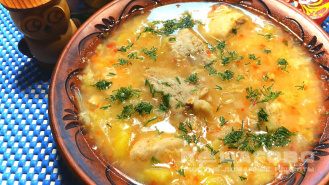 Фото приготовления рецепта: Полтавский суп из квашенной капусты - шаг 5