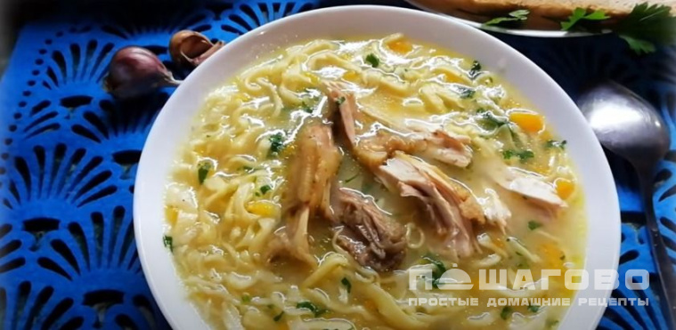 Лапша из петуха домашнего