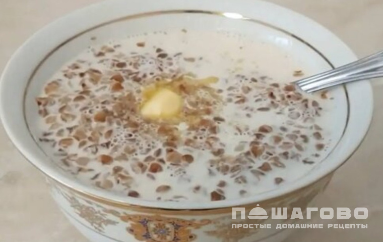 Каша гречневая на молоке для ребенка