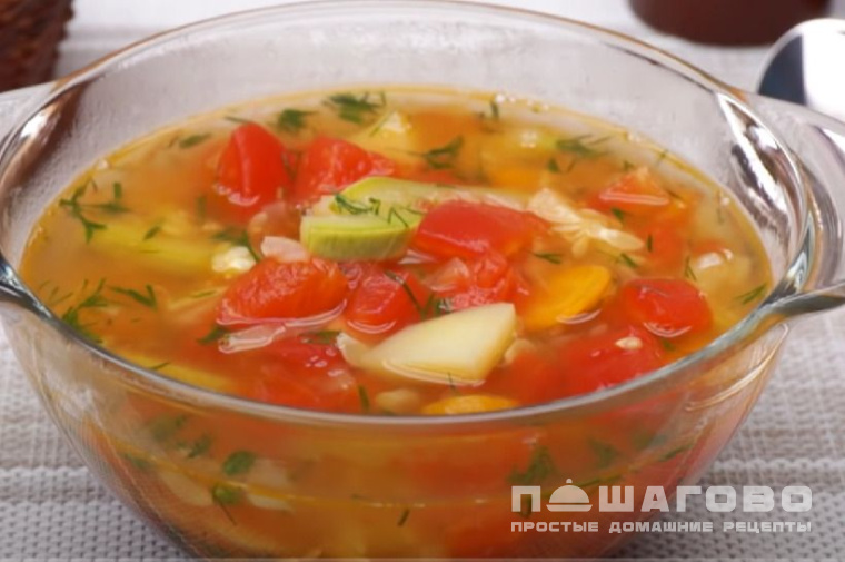 Суп с помидорами