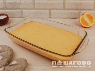 Фото приготовления рецепта: Апельсиновый бисквит - шаг 10