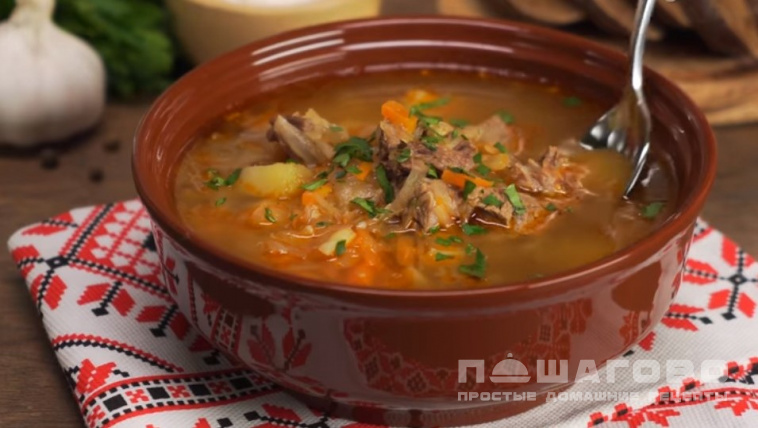 Классический суп щи 🍲 из квашеной капусты