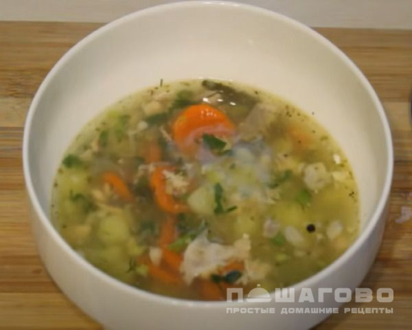Рыбный суп из семги