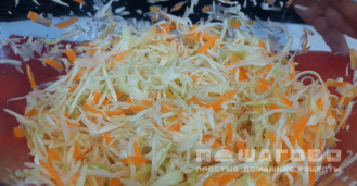 Фото приготовления рецепта: Салат из капусты с уксусом - шаг 2