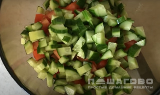 Фото приготовления рецепта: Салат с тофу - шаг 3