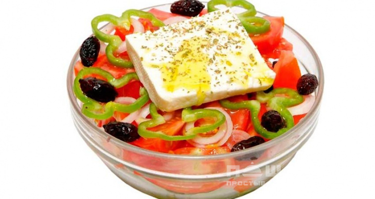Слоеный греческий салат