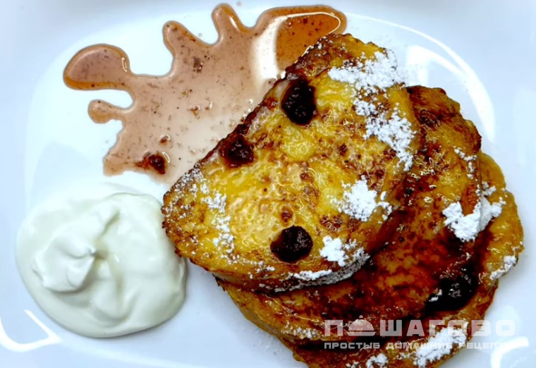 Гренки с яйцом