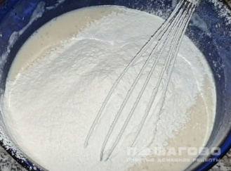 Фото приготовления рецепта: Американские блинчики на кокосовом молоке - шаг 3