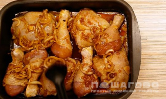 Фото приготовления рецепта: Курица в медовом кисло-сладком соусе - шаг 6