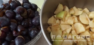 Фото приготовления рецепта: Повидло из слив и яблок на зиму - шаг 1