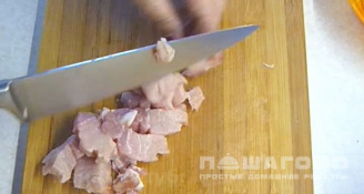 Фото приготовления рецепта: Папоротник с мясом - шаг 3