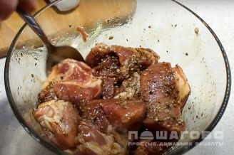 Фото приготовления рецепта: Свинина в гранатовом соусе наршараб - шаг 3