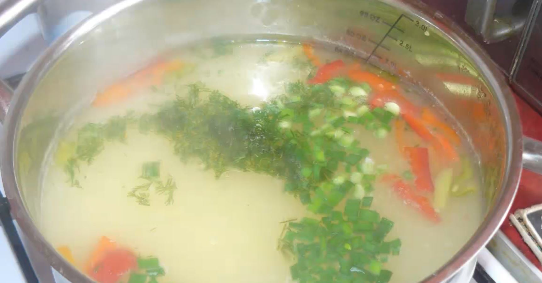 Куриный суп с кукурузной крупой