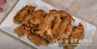 Фото приготовления рецепта: Хрустящие куриные «пальчики» - шаг 5