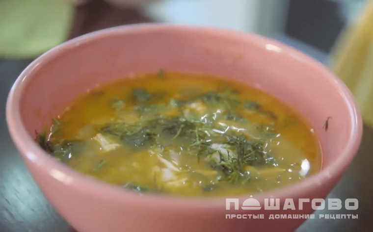 Рассольник с гречкой