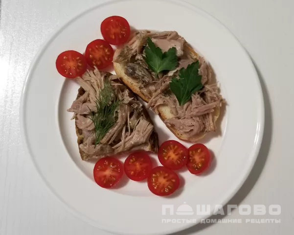Простой рийет из утки в мультиварке