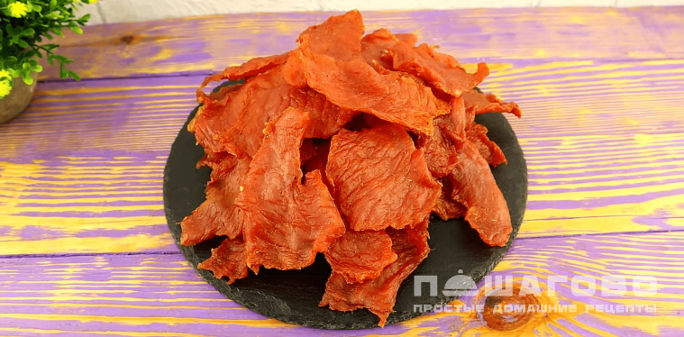 Домашние мясные чипсы