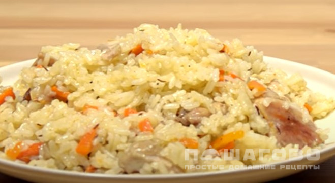 Простой плов с мясом