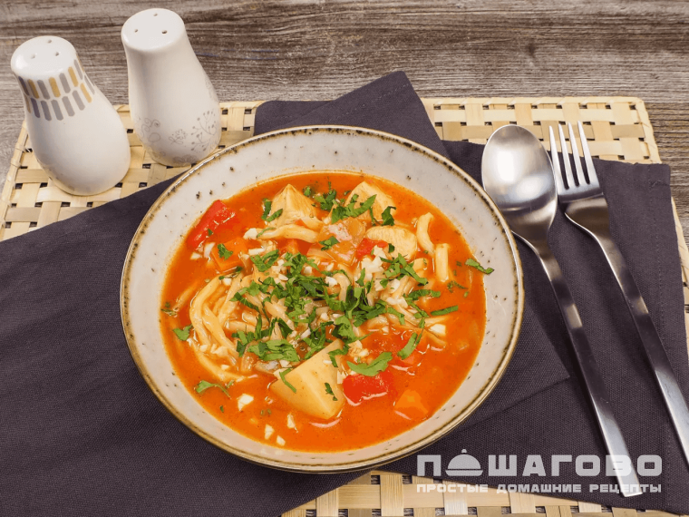 Лагман из курицы