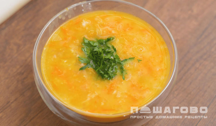 Густой гороховый суп с курицей