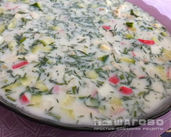 Диетическая окрошка