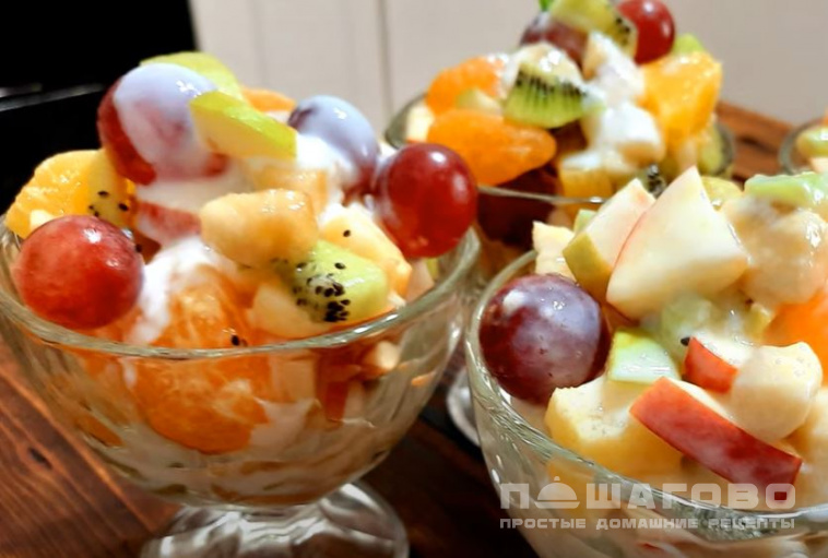 Салаты с йогуртом — 26 рецептов с фото пошагово