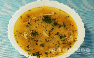 Фото приготовления рецепта: Чечевичный суп с курицей - шаг 6