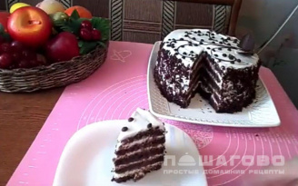 Фото приготовления рецепта: Сибирский черемуховый торт - шаг 12