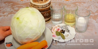 Фото приготовления рецепта: Маринованная капуста за сутки - шаг 1