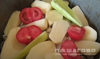 Фото приготовления рецепта: Говяжьи хвосты с овощами - шаг 5