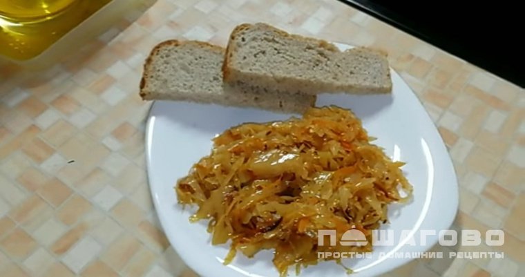 Бигус из квашеной капусты (без мяса)