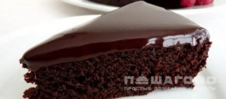 Фото приготовления рецепта: Брауни с какао в глазури - шаг 5