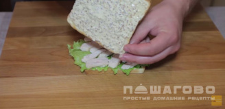 Фото приготовления рецепта: Клаб-сэндвич - шаг 10