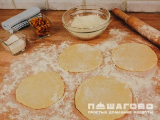 Фото приготовления рецепта: Творожные пирожки  с яблоками - шаг 12