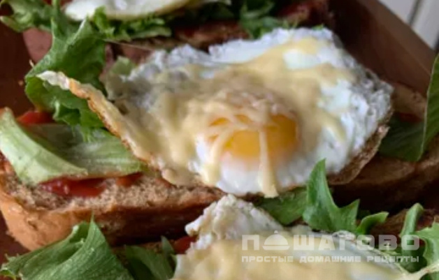 Диетические бутерброды с яйцом