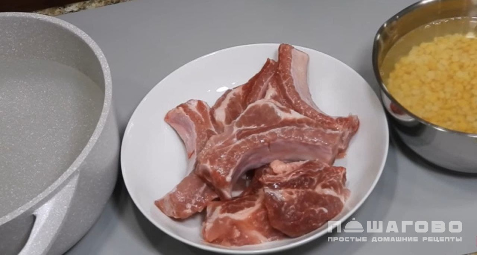 Фото приготовления рецепта: Суп гороховый классический с мясом - шаг 1