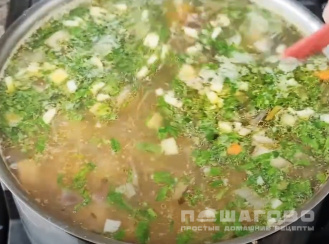 Фото приготовления рецепта: Суп с пастой птитим - шаг 5