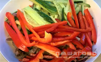 Фото приготовления рецепта: Китайский салат с языком - шаг 3