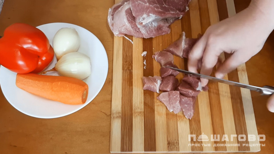 Фото приготовления рецепта: Мясная подлива с грибами - шаг 1