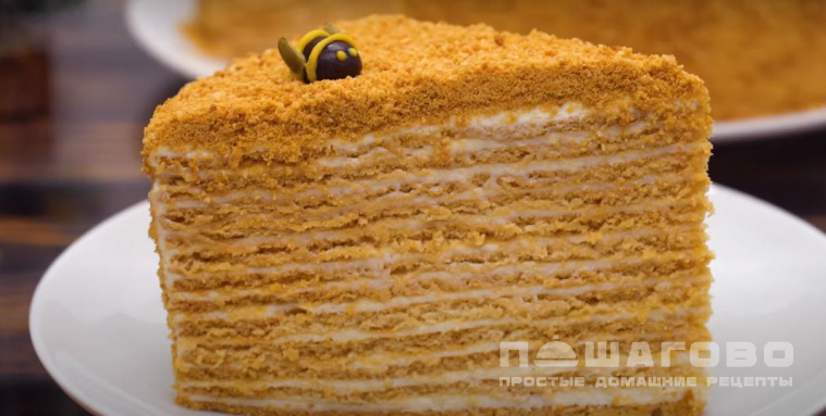 Бисквит «Медовый», пошаговый рецепт на ккал, фото, ингредиенты - Оксанка