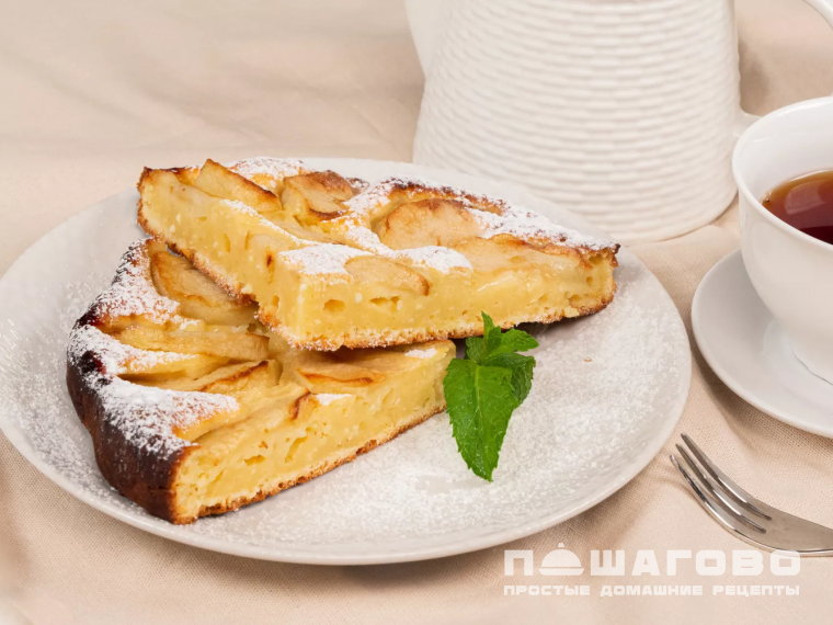 Творожная шарлотка